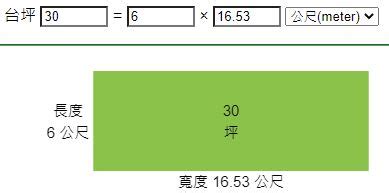 5坪多大公分|面積換算器 